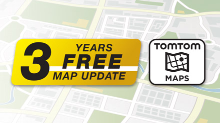 3 Years Free-Of-Charge Map Updates - INE-W611DU