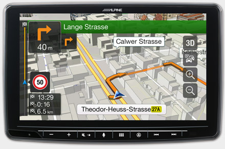 Built-in Navigation with TomTom Maps - INE-F904T6